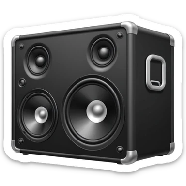 DJ loud speaker box stage 2d angle  sticker