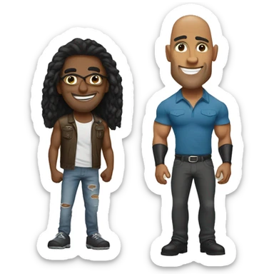 Gigachad and the rock sticker