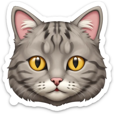 scottish cat with small, bent ears sticker