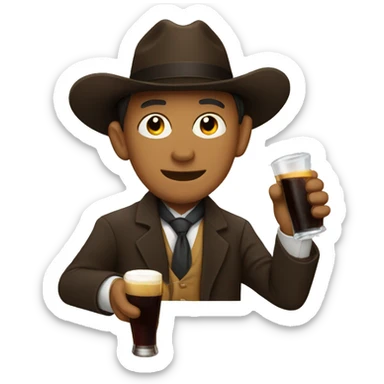 Drinking carajillo sticker