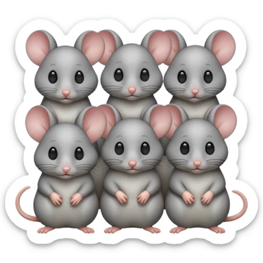 Blind mice sticker