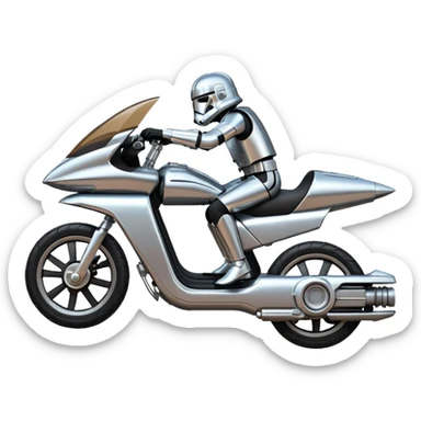 starwars hower bike sticker