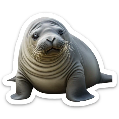 elephant seals sticker