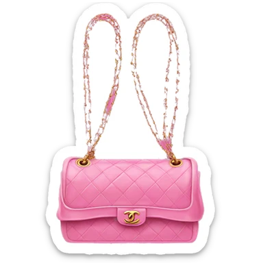 Chanel bag pink sticker