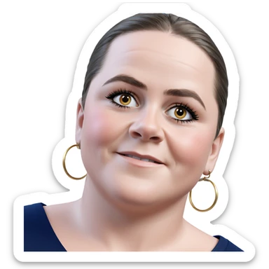 boy wearing earrings portrait sticker