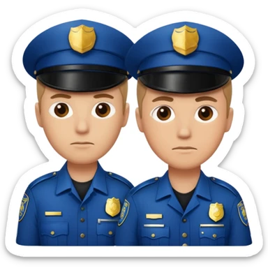 two police amosfan baton sticker