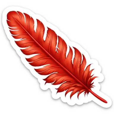burlesque feathers sticker
