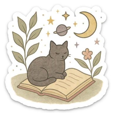 A gentle, poetic digital illustration in the style of “Jardim da Ju”. The scene blends nature, cosmos and tenderness — hand-drawn lines, soft textures, and muted pastel tones (sage green, lilac, rose, cream). Elements like leaves, stars, cats, books, and celestial details coexist naturally. The mood is magical yet grounded, evoking sensitivity, reflection, and quiet intelligence. The lighting is warm and dreamy, with delicate sparkles and organic shapes. Artistic style: watercolor + fine line art, minimal, elegant, emotional and intimate.


(use conforme a IA utilizada)

Mood: magical realism, soft light, emotional, feminine, intellectual

Style keywords: watercolor, fine ink lines, pastel tones, digital illustration, cozy, slow aesthetic, minimal poetic composition

Colors: #9BA48A (verde sálvia), #E6B7B1 (rosa suave), #D0C3CC (lavanda névoa), #F6F1E7 (papel de chá), #2D2D2F (grafite noturno)

Objects recorrentes: folhas, flores, livros, chá, gatos, estrelas, constelações, velas, mãos, janelas abertas, estufas, estantes, sementes, instrumentos musicais

Emoção central: sensibilidade lúcida — calma, introspectiva e real sticker