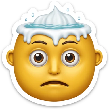 Hazme un baño con cabeza de humano sticker