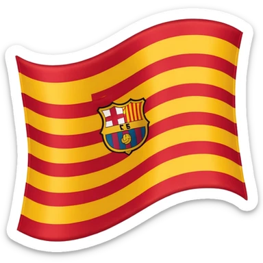 Barcelona flag sticker