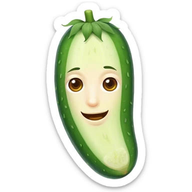 Cool as a cucumber sticker