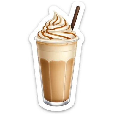 Vanilla coffee frappe  sticker