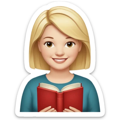 generate an ios genmoji of COLLEEN HOOVER "IT ENDS WITH US" book sticker