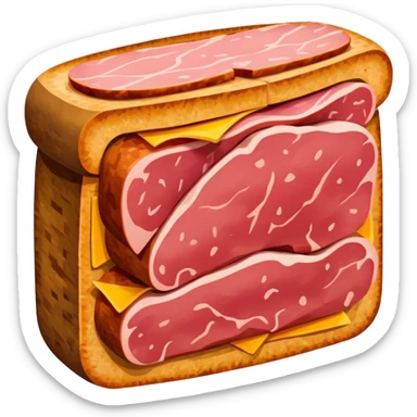 picasso abstract art SPAM MEAT painting sticker