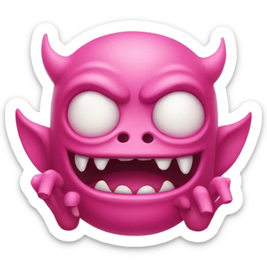 pinky indonesian monster sticker