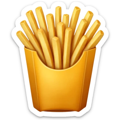 Porzione di patatine piccola, media e grande sticker