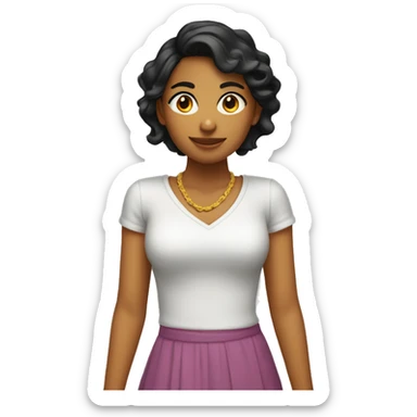 Chica lacia bonita sticker