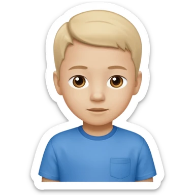 Child 8 year old standing  sticker