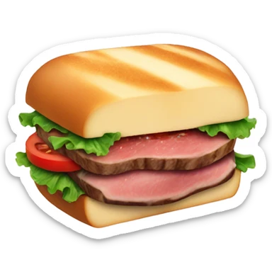 juicy sandwich steak sticker