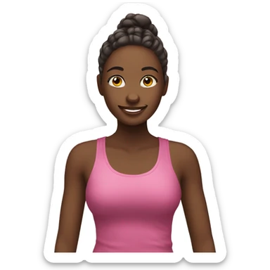 Positive girl have good wellness sticker