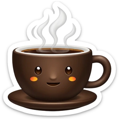 a cup of coffee sticker