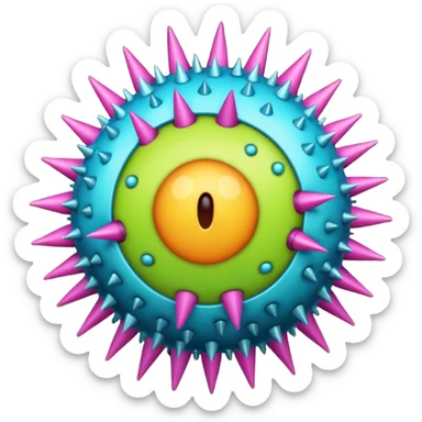 virus with many part sticker