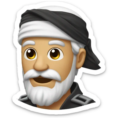 piscar de olho com pala pirata sticker