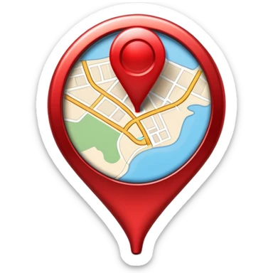 map location pin marker sticker