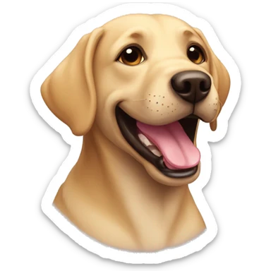 perro labrador sonriendo sticker