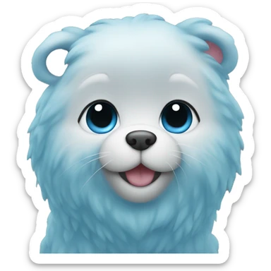 Cute Blue heart  sticker