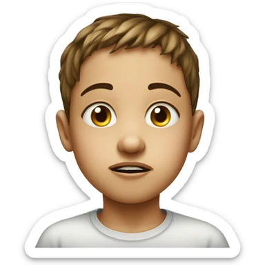 runny nose in a child sticker