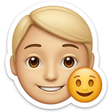 create a realistic emoji showing something showing real time dara sticker