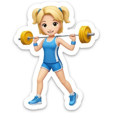 Quiero una muñeca que sea de gym  sticker