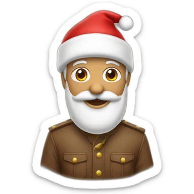 muela con gorro de papa noel sticker