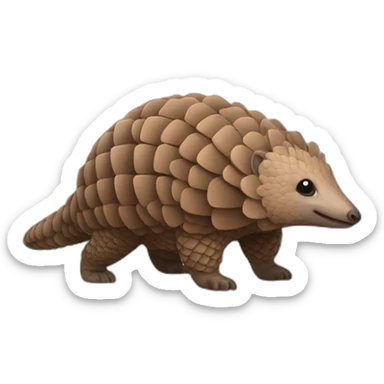 Pangolin-Armadillo sticker