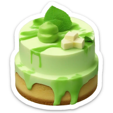 Matcha cheesecake  sticker