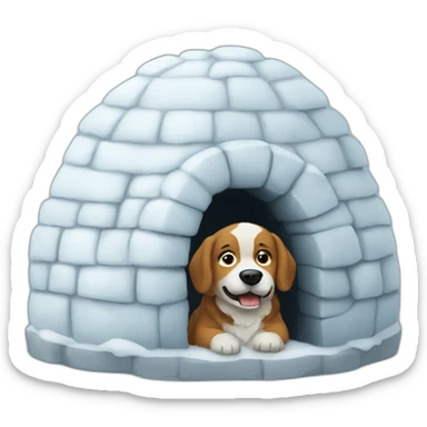 igloo this is fine dog sticker