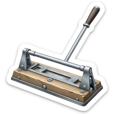 silver colored trap-irons; falltrap sticker