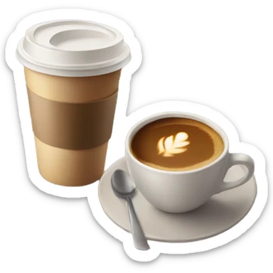 Coffee in a cafe aesthetic  sticker