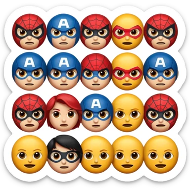 Marvel face’s as emoji’s sticker