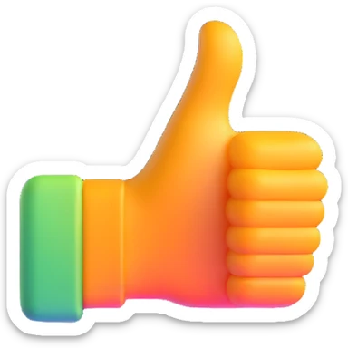 streaming video with thumbs up sticker