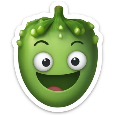 Happy pickle sticker