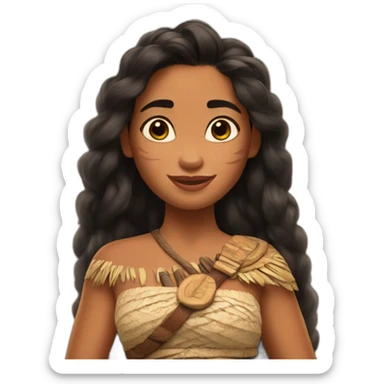 Moana from Disney movie sticker