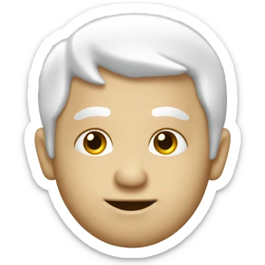 perre noël blanc de profil sticker