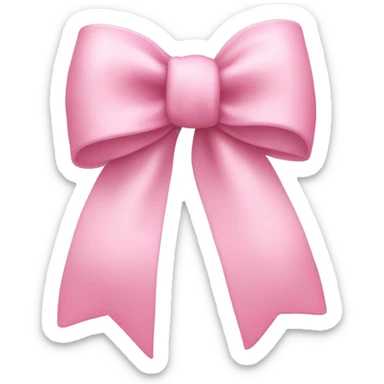 Light pink bow sticker
