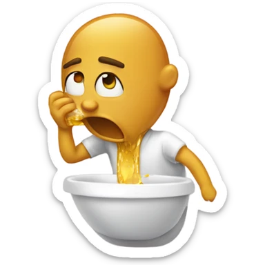 Vomiting honey  sticker
