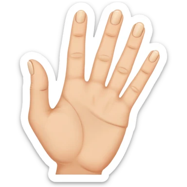 Hand with pinched fingers gesture, Italian gesture sticker
