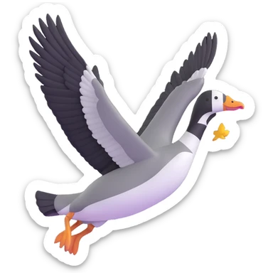 flying goose sticker