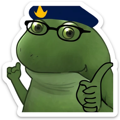 Point finger on myself sticker