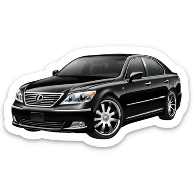 lexus ls430 2006 modified with black paint  sticker